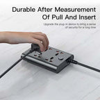 Yesido MC11 7-in-1 Smart Power Strip – 2650W, 20W PD + 18W QC 3.0 with 4 Universal Outlets