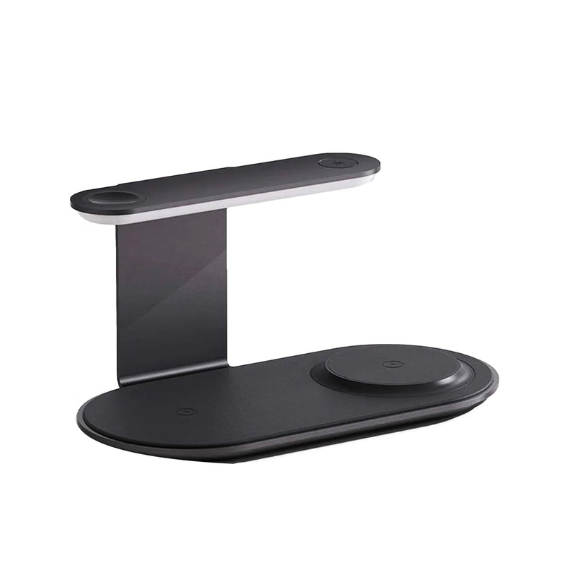 Majentik MW-17 4-in-1 Wireless Charger 15W – Compact Charging Dock with Light