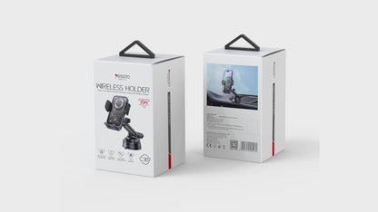 Yesido C307 15W Car Wireless Charger - Transparent Design & Smart Electric Lock