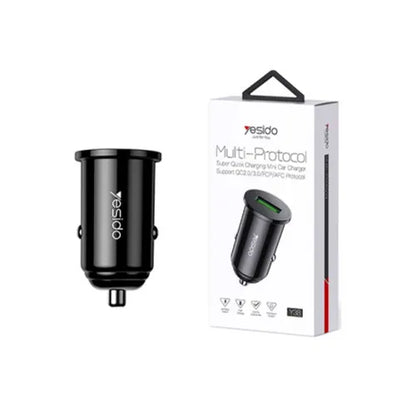 شاحن السيارة Yesido Y38 السريع بقدرة 20 وات - منفذ USB-A يدعم تقنية QC3.0