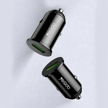 شاحن السيارة Yesido Y38 السريع بقدرة 20 وات - منفذ USB-A يدعم تقنية QC3.0