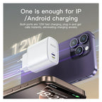 Yesido YC71 12W Dual Port Travel Charger – Includes 1M Type-C to Lightning Cable
