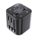 محول الفيش العالمي Yesido MC09 المطور - تصميم 4 في 1 قابل للطي يدعم (AU, US, EU, UK)